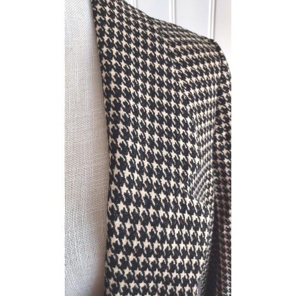 Sanctuary Houndstooth Blazer Womens Size L Brown‎ Black Single Button Career - Picture 2 of 6